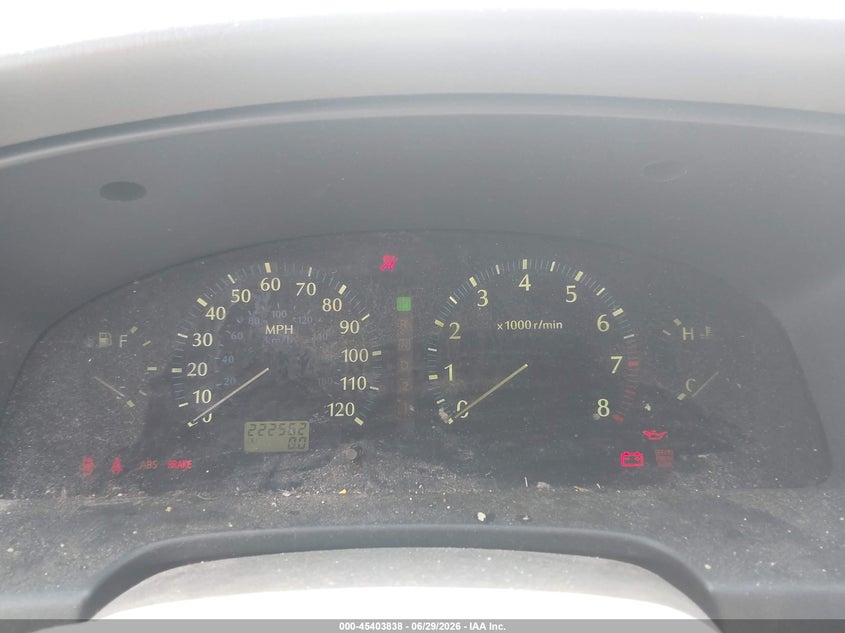 2001 Infiniti Qx4 VIN JNRDR07XX1W104195 IAAI salvage auction — RIGHT SIDE, Clear (Alabama), sold $225 on 2026-07-15 (photo 7)