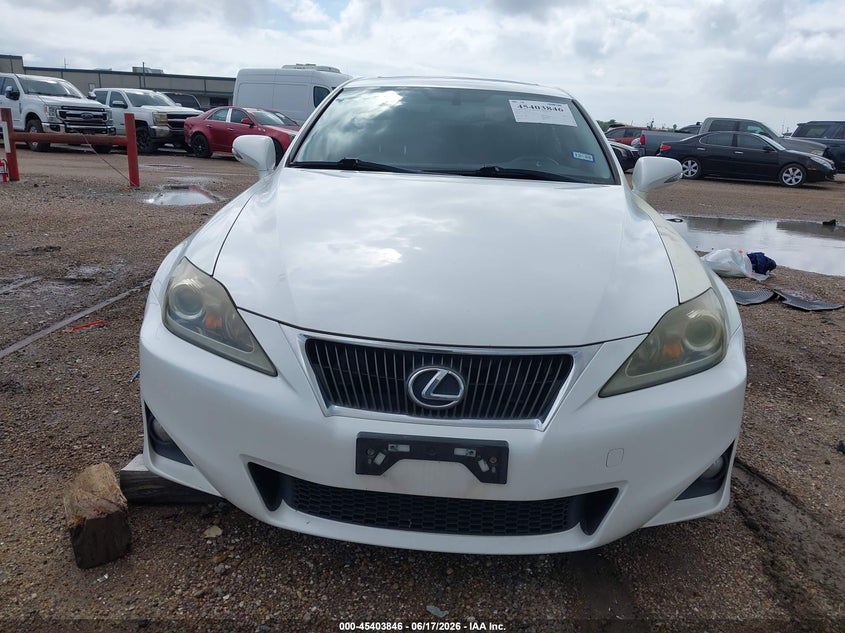 2013 Lexus Is VIN JTHBF5C2XD2103193 IAAI salvage auction — WATER/FLOOD, Salvage (Texas), sold $300 on 2026-07-22 (photo 6)