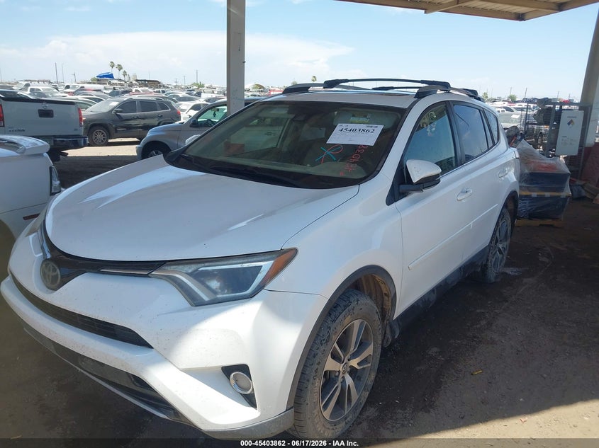 2017 Toyota Rav4 VIN JTMWFREV9HJ141060 IAAI salvage auction — FRONT END, Clear (Arizona), sold $5,650 on 2026-07-14 (photo 2)