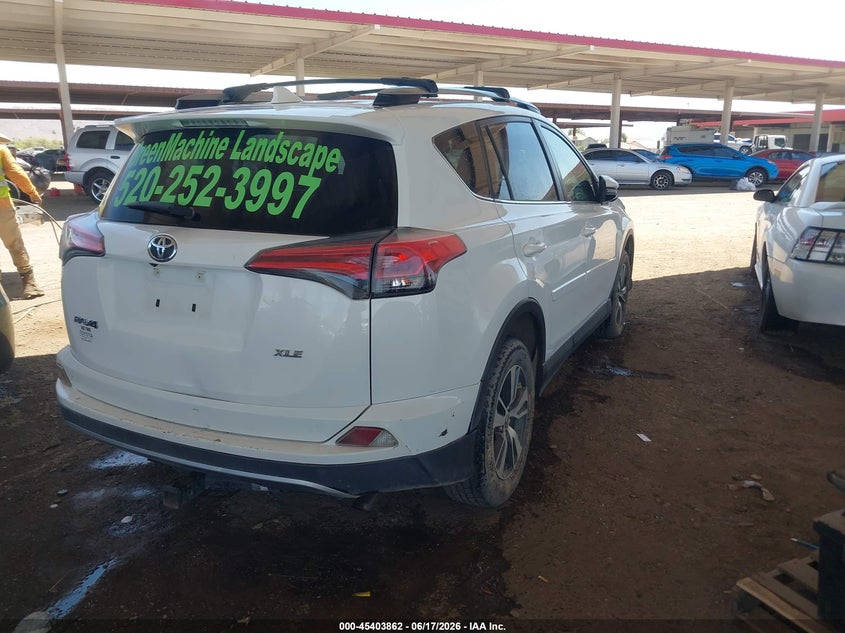 2017 Toyota Rav4 VIN JTMWFREV9HJ141060 IAAI salvage auction — FRONT END, Clear (Arizona), sold $5,650 on 2026-07-14 (photo 4)