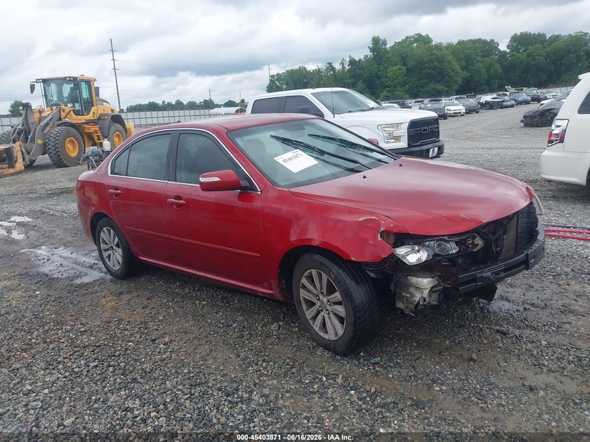 2010 Kia Optima VIN KNAGG4A80A5447774 IAAI salvage auction — FRONT END, Repossession Paperwork (Georgia), sold $375 on 2026-07-20 (photo 1)