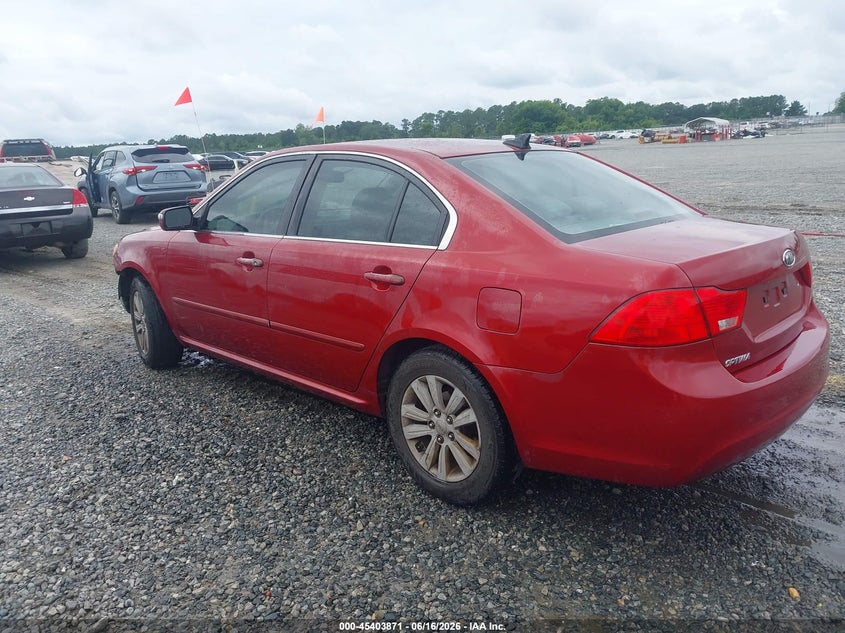 2010 Kia Optima VIN KNAGG4A80A5447774 IAAI salvage auction — FRONT END, Repossession Paperwork (Georgia), sold $375 on 2026-07-20 (photo 3)