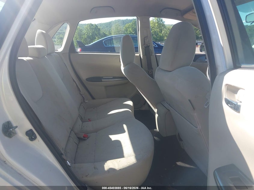 2011 Subaru Impreza VIN JF1GE6A69BG502379 IAAI salvage auction — NORMAL WEAR, Clear (New Jersey), sold $400 on 2026-07-09 (photo 8)
