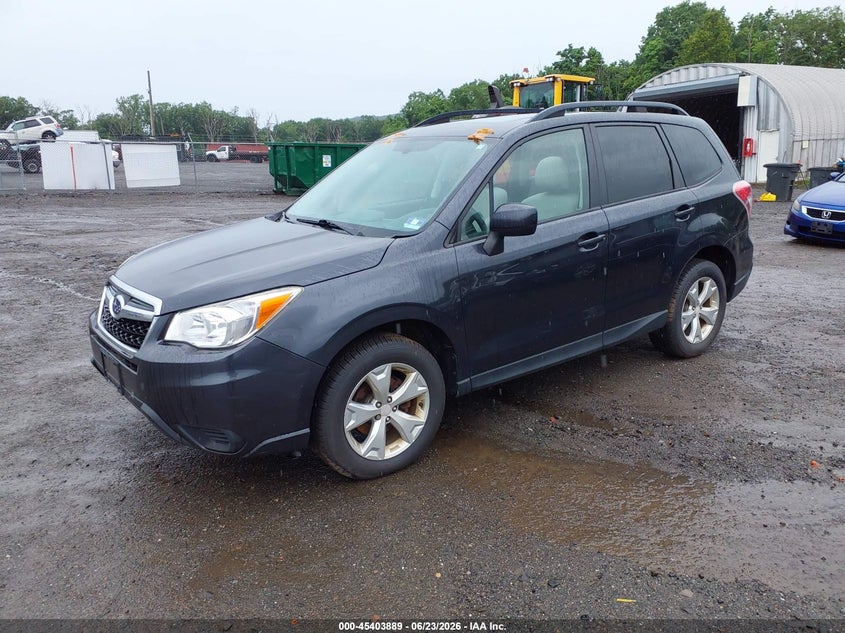 2015 Subaru Forester VIN JF2SJADC0FH582189 IAAI salvage auction — NORMAL WEAR, Clear (New Jersey), sold $1,975 on 2026-07-16 (photo 2)