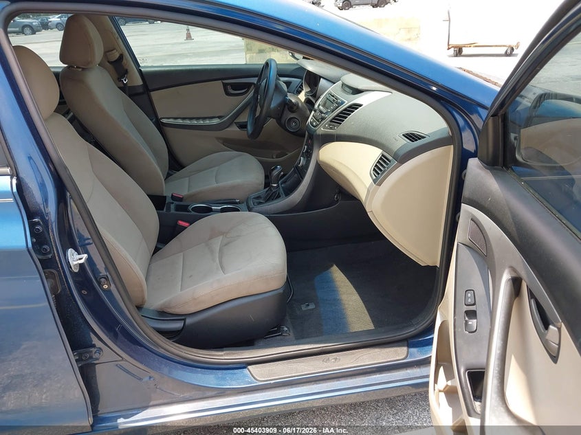 2016 Hyundai Elantra VIN KMHDH4AEXGU483166 IAAI salvage auction — NORMAL WEAR, Clear (Florida), sold $825 on 2026-07-23 (photo 5)