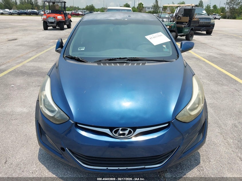 2016 Hyundai Elantra VIN KMHDH4AEXGU483166 IAAI salvage auction — NORMAL WEAR, Clear (Florida), sold $825 on 2026-07-23 (photo 6)