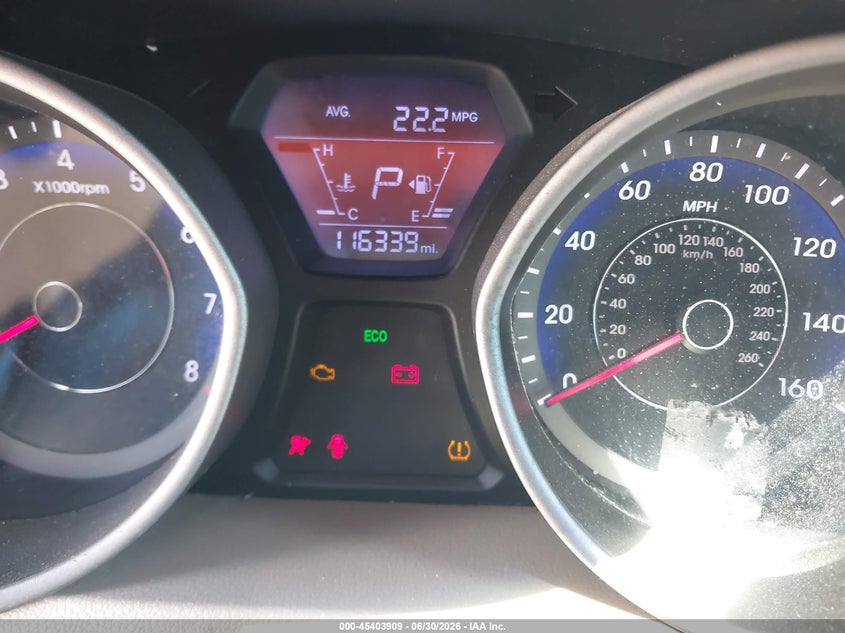 2016 Hyundai Elantra VIN KMHDH4AEXGU483166 IAAI salvage auction — NORMAL WEAR, Clear (Florida), sold $825 on 2026-07-23 (photo 7)