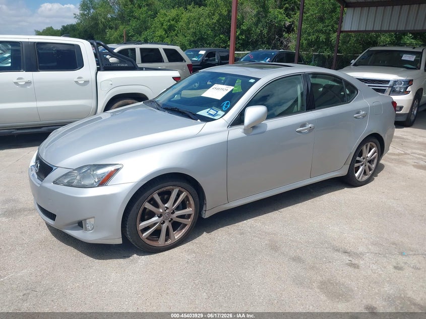 2006 Lexus Is 250 VIN JTHBK262X65006129 IAAI salvage auction — NORMAL WEAR, Original (Texas), sold $4,350 on 2026-07-06 (photo 2)