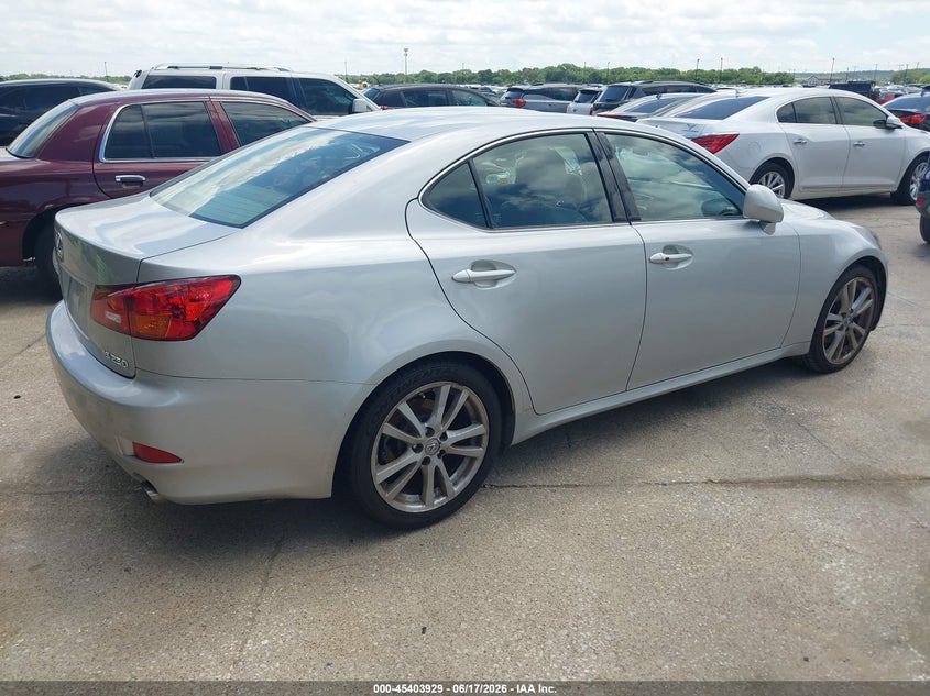 2006 Lexus Is 250 VIN JTHBK262X65006129 IAAI salvage auction — NORMAL WEAR, Original (Texas), sold $4,350 on 2026-07-06 (photo 4)