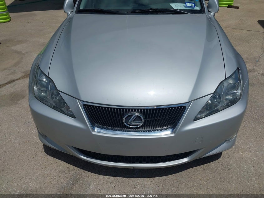 2006 Lexus Is 250 VIN JTHBK262X65006129 IAAI salvage auction — NORMAL WEAR, Original (Texas), sold $4,350 on 2026-07-06 (photo 6)