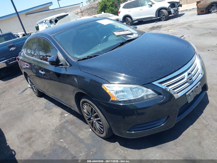 2014 Nissan Sentra VIN 3N1AB7AP3EL691167 IAAI salvage auction — REAR END, Salvage Title, sold $975 on 2026-07-24 (photo 1)