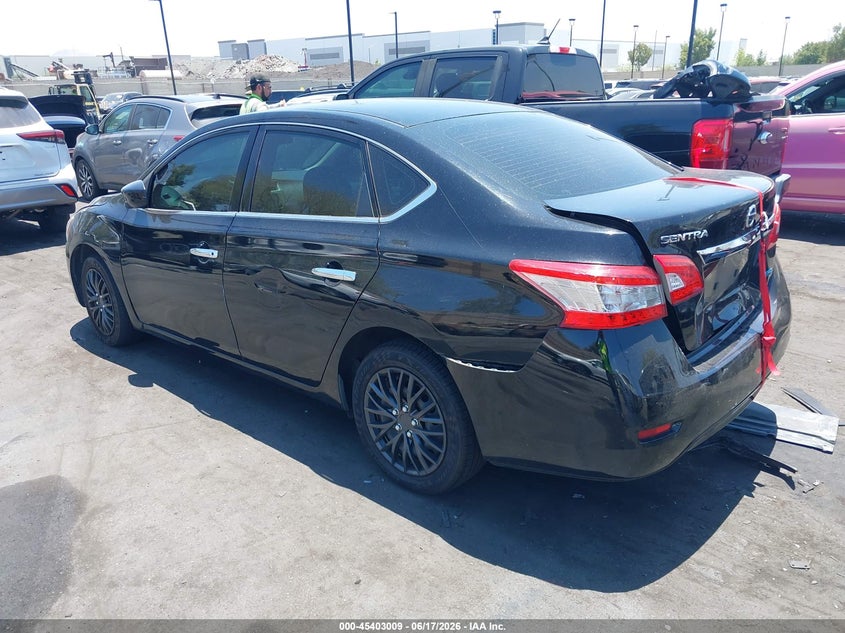 2014 Nissan Sentra VIN 3N1AB7AP3EL691167 IAAI salvage auction — REAR END, Salvage Title, sold $975 on 2026-07-24 (photo 3)
