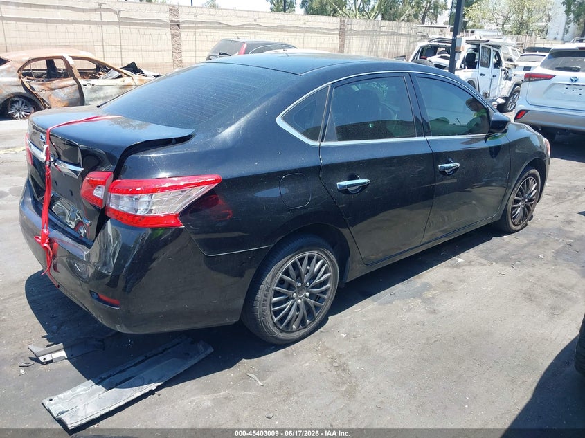 2014 Nissan Sentra VIN 3N1AB7AP3EL691167 IAAI salvage auction — REAR END, Salvage Title, sold $975 on 2026-07-24 (photo 4)