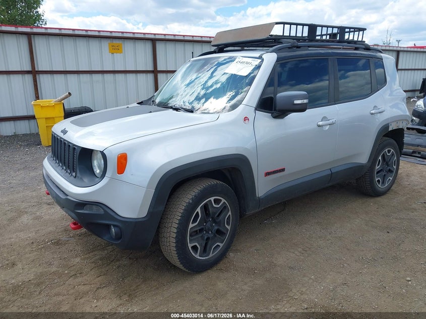 2016 Jeep Renegade VIN ZACCJBCT1GPD12862 IAAI salvage auction — REAR END, Salvage Title, sold $500 on 2026-07-28 (photo 2)