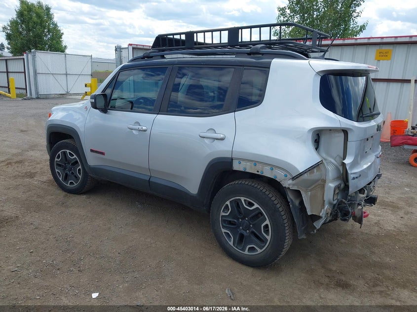 2016 Jeep Renegade VIN ZACCJBCT1GPD12862 IAAI salvage auction — REAR END, Salvage Title, sold $500 on 2026-07-28 (photo 3)