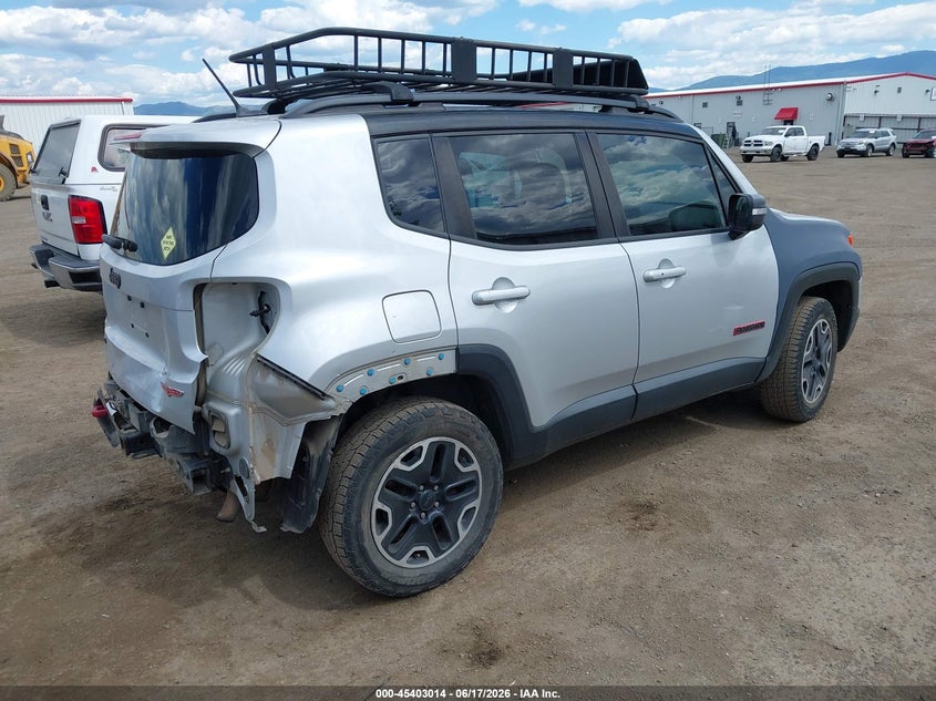 2016 Jeep Renegade VIN ZACCJBCT1GPD12862 IAAI salvage auction — REAR END, Salvage Title, sold $500 on 2026-07-28 (photo 4)