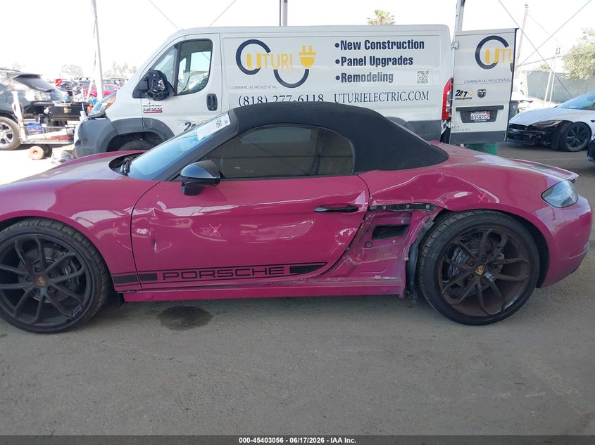 2024 Porsche 718 boxster VIN WP0CA2A84RK206028 IAAI salvage auction — LEFT & RIGHT, Salvage (California), sold $33,750 on 2026-07-15 (photo 6)
