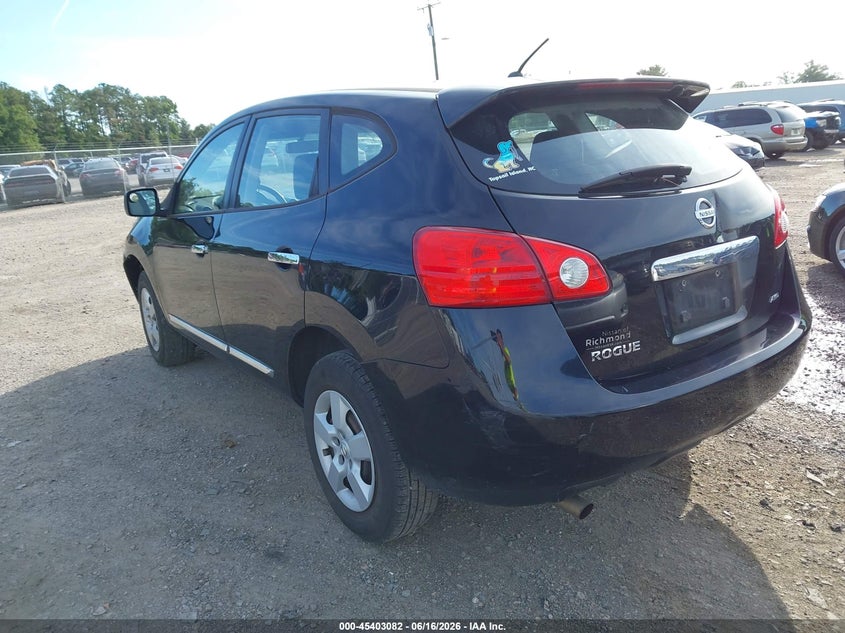 2013 Nissan Rogue VIN JN8AS5MV6DW637614 IAAI salvage auction — NORMAL WEAR, Clear (Virginia), sold $350 on 2026-07-31 (photo 3)