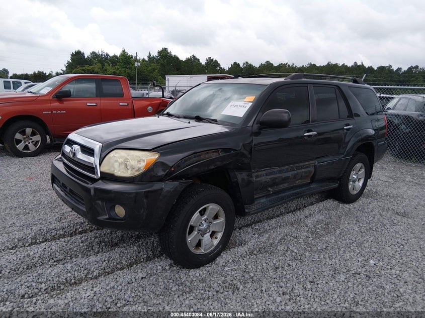 2007 Toyota 4runner VIN JTEZU14R578090943 IAAI salvage auction — LEFT FRONT, Salvage (Alabama), sold $2,850 on 2026-07-09 (photo 2)