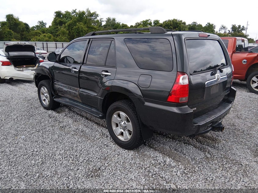 2007 Toyota 4runner VIN JTEZU14R578090943 IAAI salvage auction — LEFT FRONT, Salvage (Alabama), sold $2,850 on 2026-07-09 (photo 3)