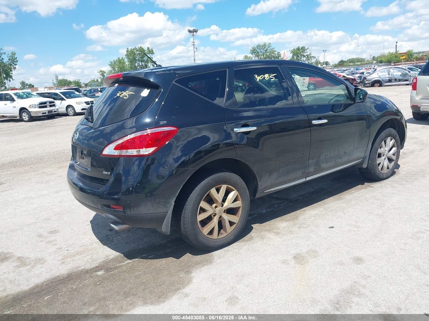 2014 Nissan Murano VIN JN8AZ1MW4EW511962 IAAI salvage auction — NORMAL WEAR, Clear (Illinois), sold $450 on 2026-07-29 (photo 4)