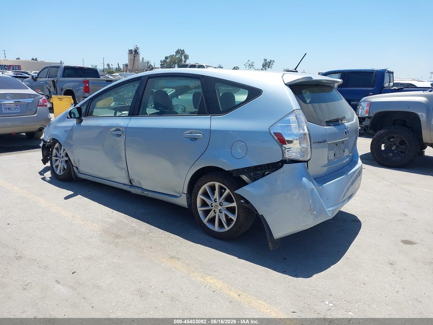 2014 Toyota Prius v VIN JTDZN3EUXE3358623 IAAI salvage auction — FRONT END, Salvage (California), sold $1,150 on 2026-07-10 (photo 3)