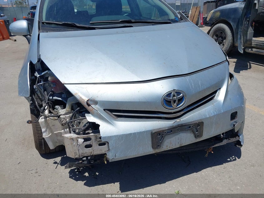 2014 Toyota Prius v VIN JTDZN3EUXE3358623 IAAI salvage auction — FRONT END, Salvage (California), sold $1,150 on 2026-07-10 (photo 6)