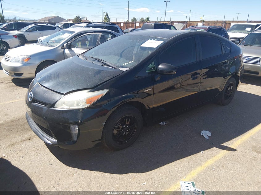 2013 Toyota Prius VIN JTDKN3DUXD5698490 IAAI salvage auction — RIGHT FRONT, Salvage (Colorado), sold $975 on 2026-07-28 (photo 2)