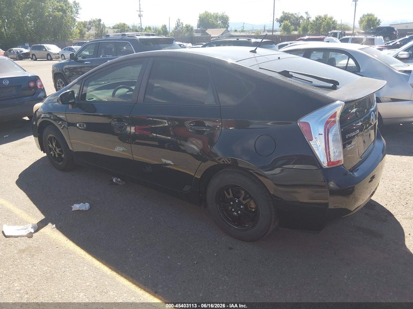 2013 Toyota Prius VIN JTDKN3DUXD5698490 IAAI salvage auction — RIGHT FRONT, Salvage (Colorado), sold $975 on 2026-07-28 (photo 3)