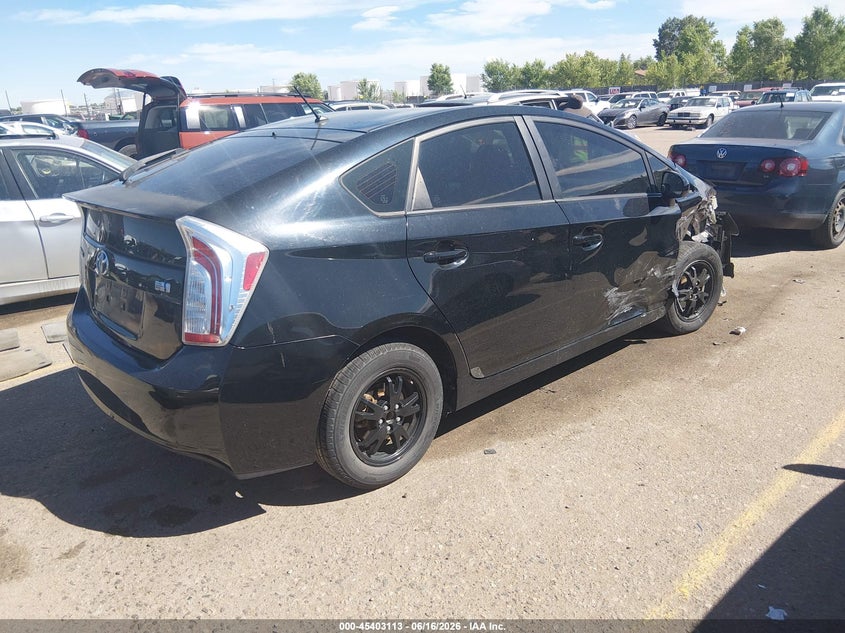 2013 Toyota Prius VIN JTDKN3DUXD5698490 IAAI salvage auction — RIGHT FRONT, Salvage (Colorado), sold $975 on 2026-07-28 (photo 4)
