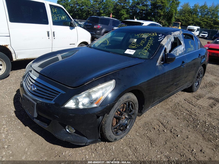 2012 Infiniti G VIN JN1DV6AR1CM730504 IAAI salvage auction — LEFT & RIGHT, Bill Of Sale (New York), sold $425 on 2026-07-14 (photo 2)