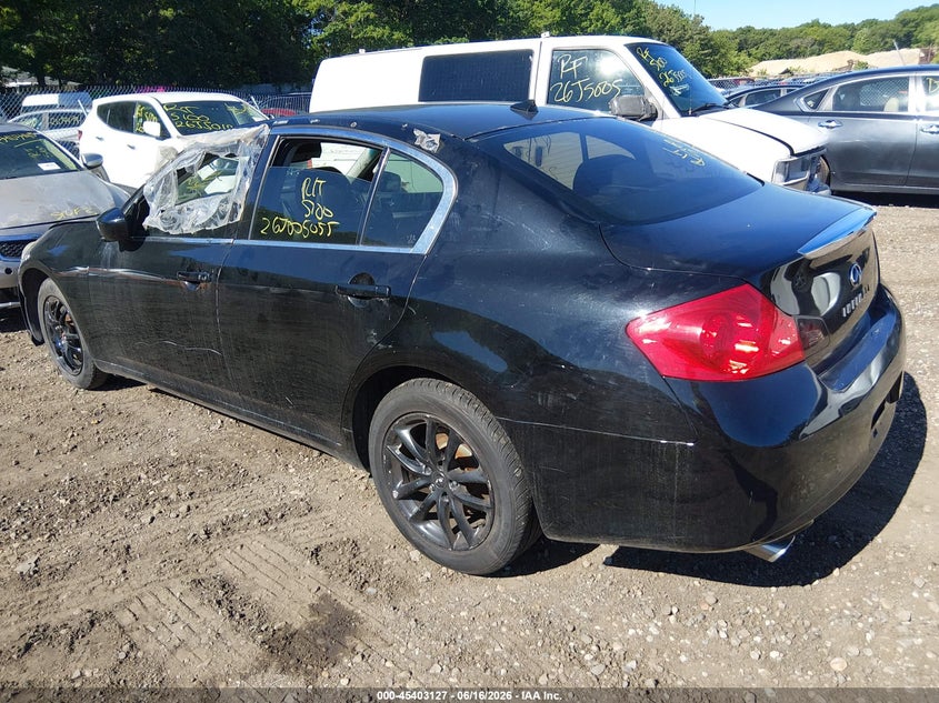 2012 Infiniti G VIN JN1DV6AR1CM730504 IAAI salvage auction — LEFT & RIGHT, Bill Of Sale (New York), sold $425 on 2026-07-14 (photo 3)