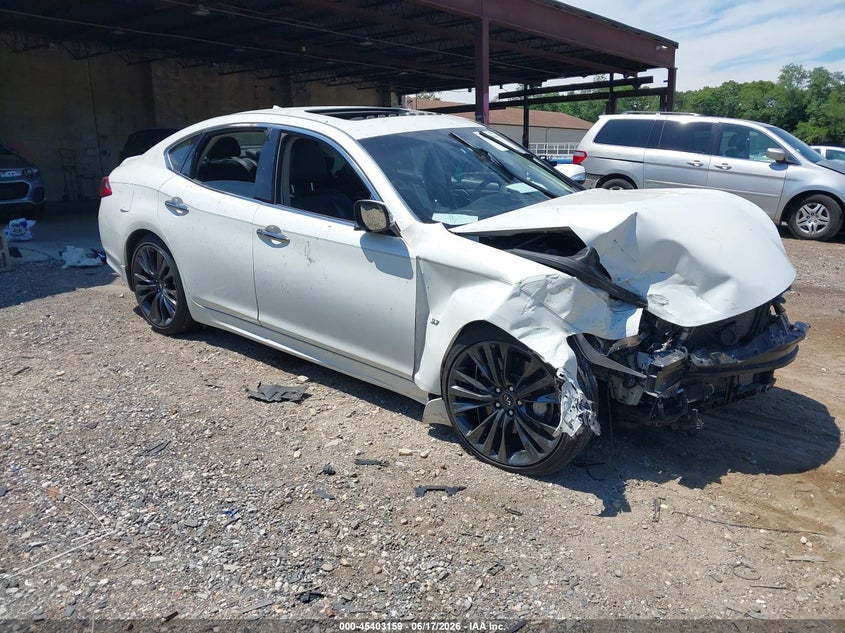 2016 Infiniti Q70 VIN JN1BY1AR8GM271088 IAAI salvage auction — FRONT END, Mv-907A (New York), sold $600 on 2026-07-14 (photo 1)