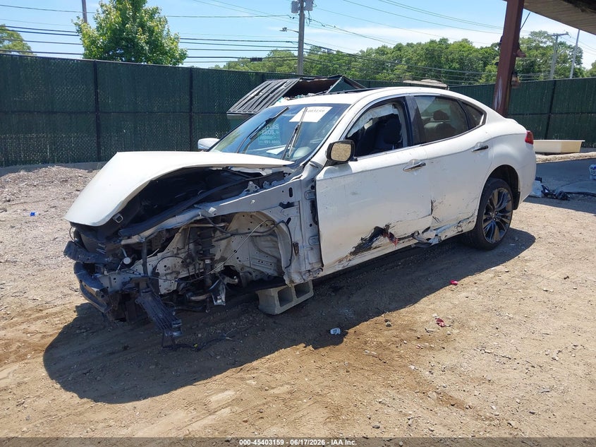 2016 Infiniti Q70 VIN JN1BY1AR8GM271088 IAAI salvage auction — FRONT END, Mv-907A (New York), sold $600 on 2026-07-14 (photo 2)