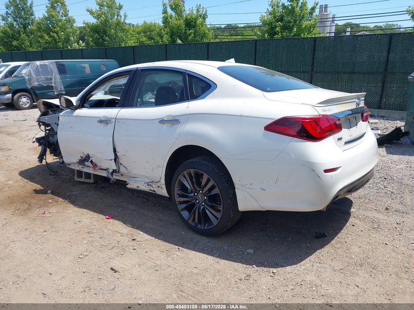 2016 Infiniti Q70 VIN JN1BY1AR8GM271088 IAAI salvage auction — FRONT END, Mv-907A (New York), sold $600 on 2026-07-14 (photo 3)