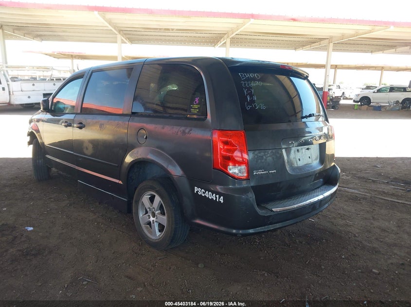 2011 Dodge Grand caravan VIN 2D4RN3DG7BR643877 IAAI salvage auction — UNKNOWN, Salvage (Arizona), sold $325 on 2026-08-16 (photo 3)