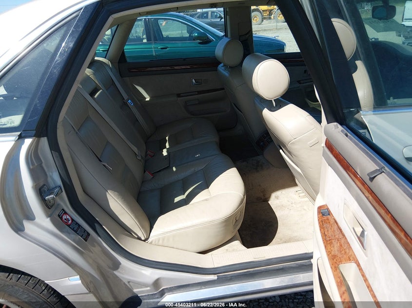 2001 Audi A8 VIN WAUML54D71N002798 IAAI salvage auction — NORMAL WEAR, Clear - Public Restricted (Oregon), sold $775 on 2026-07-20 (photo 8)