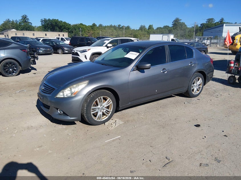 2013 Infiniti G VIN JN1CV6AR1DM356358 IAAI salvage auction — NORMAL WEAR, Clear (Massachusetts), sold $300 on 2026-07-08 (photo 2)