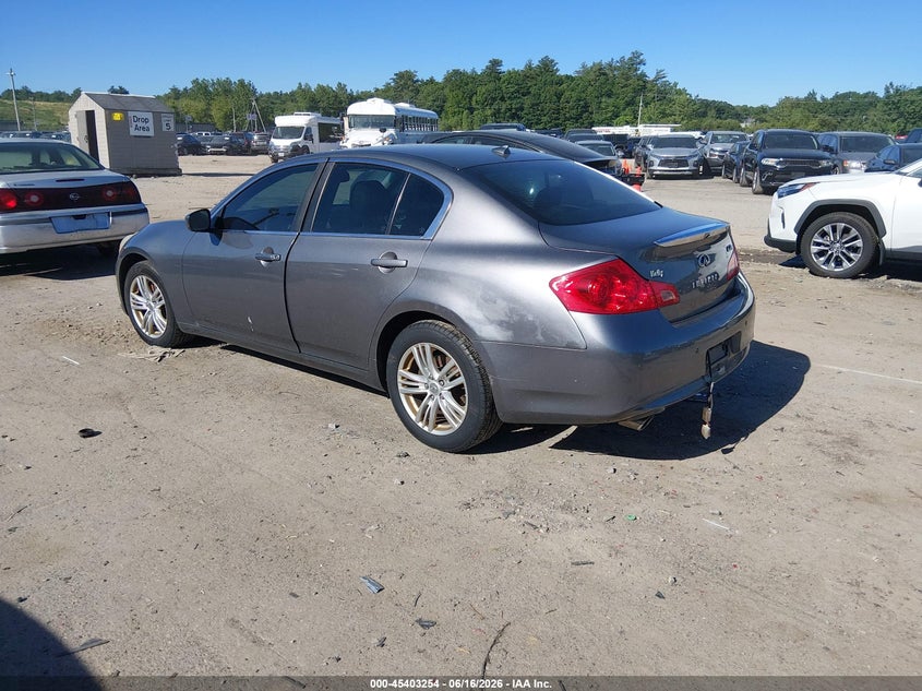 2013 Infiniti G VIN JN1CV6AR1DM356358 IAAI salvage auction — NORMAL WEAR, Clear (Massachusetts), sold $300 on 2026-07-08 (photo 3)