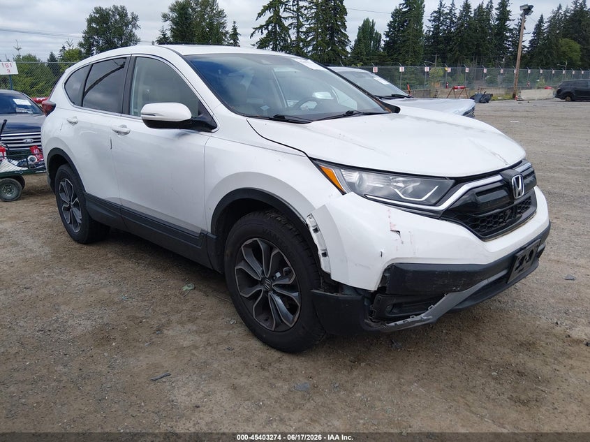 2021 Honda Cr-v VIN 7FARW2H5XME028823 IAAI salvage auction — FRONT END, Bill Of Sale (Washington), sold $4,550 on 2026-07-22 (photo 1)