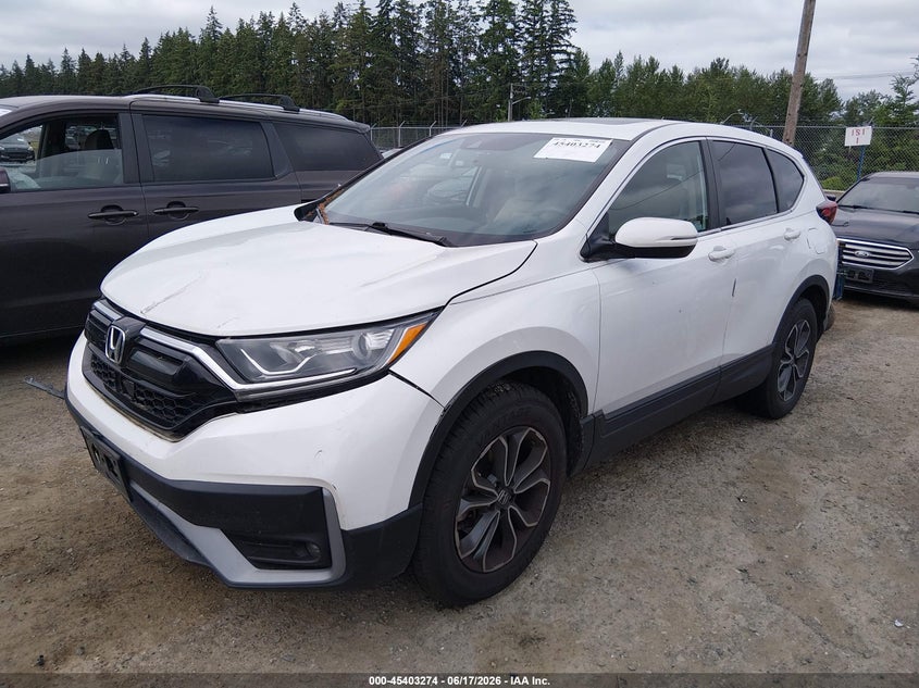 2021 Honda Cr-v VIN 7FARW2H5XME028823 IAAI salvage auction — FRONT END, Bill Of Sale (Washington), sold $4,550 on 2026-07-22 (photo 2)
