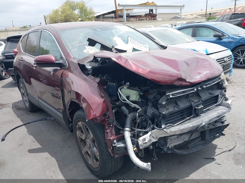 2019 Honda Cr-v VIN 7FARW1H83KE016644 IAAI salvage auction — FRONT END, Salvage Title, sold $3,050 on 2026-07-08 (photo 1)