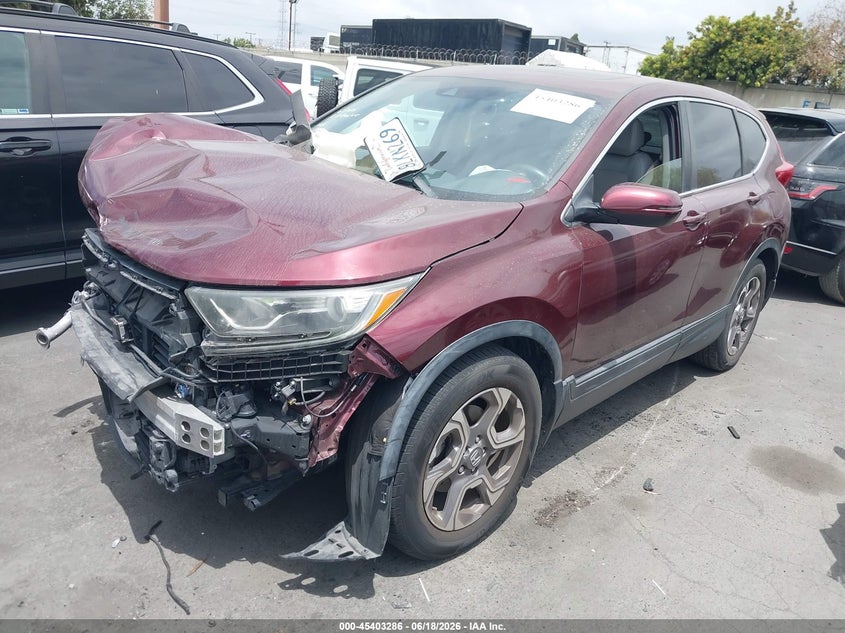 2019 Honda Cr-v VIN 7FARW1H83KE016644 IAAI salvage auction — FRONT END, Salvage Title, sold $3,050 on 2026-07-08 (photo 2)