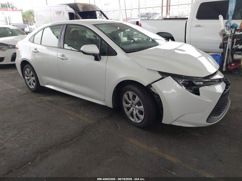2020 Toyota Corolla VIN JTDEPRAE6LJ047483 IAAI salvage auction — FRONT END, Salvage (California), sold $2,700 on 2026-07-19 (photo 1)