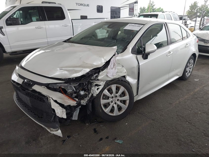 2020 Toyota Corolla VIN JTDEPRAE6LJ047483 IAAI salvage auction — FRONT END, Salvage (California), sold $2,700 on 2026-07-19 (photo 2)