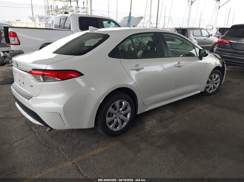 2020 Toyota Corolla VIN JTDEPRAE6LJ047483 IAAI salvage auction — FRONT END, Salvage (California), sold $2,700 on 2026-07-21 (photo 4)