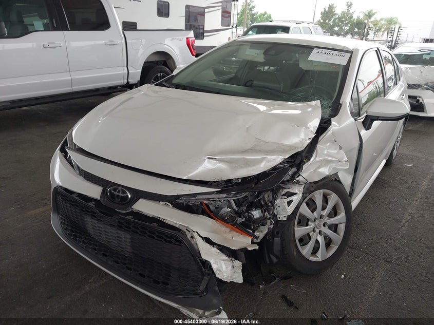 2020 Toyota Corolla VIN JTDEPRAE6LJ047483 IAAI salvage auction — FRONT END, Salvage (California), sold $2,700 on 2026-07-19 (photo 6)