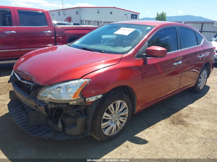 2015 Nissan Sentra VIN 3N1AB7AP6FL686756 IAAI salvage auction — FRONT END, Salvage Title, sold $575 on 2026-07-09 (photo 2)