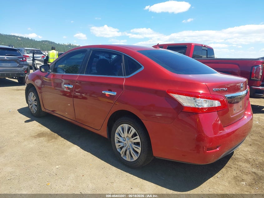 2015 Nissan Sentra VIN 3N1AB7AP6FL686756 IAAI salvage auction — FRONT END, Salvage Title, sold $575 on 2026-07-09 (photo 3)