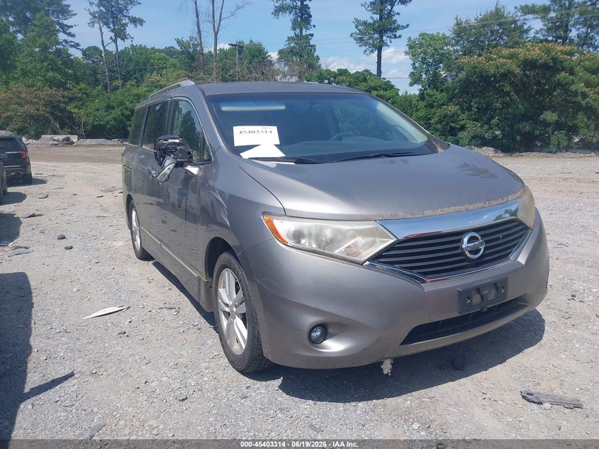 2011 Nissan Quest VIN JN8AE2KP0B9002572 IAAI salvage auction — NORMAL WEAR, Clear (Georgia), sold $900 on 2026-07-14 (photo 1)
